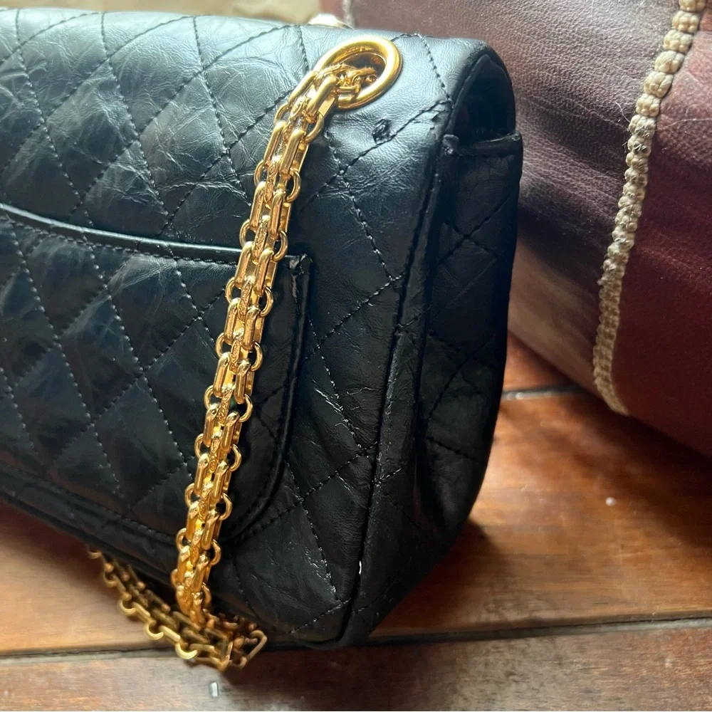 Rare CHANEL Casino Charm Black Quilted Bag with Gold Chain - Picture 7 of 16